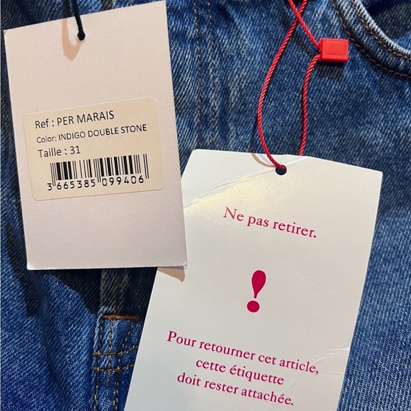 ROUJE Paris Marais Jeans in Indigo Double stone (Rouje size) 31 New with tags! - Picture 7 of 9